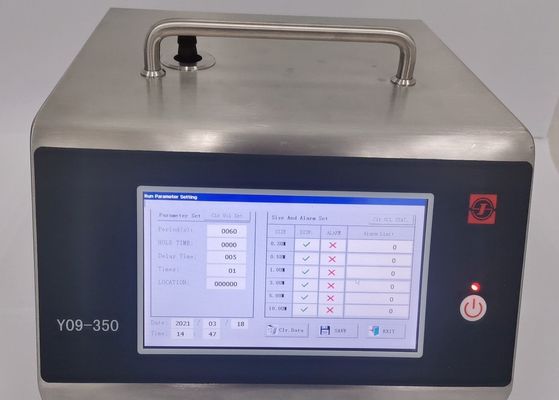 Un buon prezzo. Contatore 50LPM 80W della particella di aria del laser del locale senza polvere Y09-350 di Pharma in linea