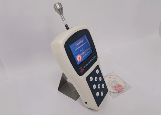 Un buon prezzo. Contatore tenuto in mano della particella di sorgente luminosa per il monitoraggio del locale senza polvere in linea